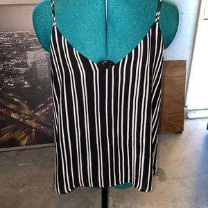 Black and white striped top